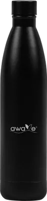 Produktbild von AWAVE®  Thermo Trinkflasche 750 ml Edelstahl | Schwarz matt
