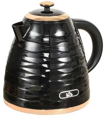 Productafbeelding van HOMCOM waterkoker, 1,7 liter, 2200W, draadloos, BPA-vrij met kalkfilter
