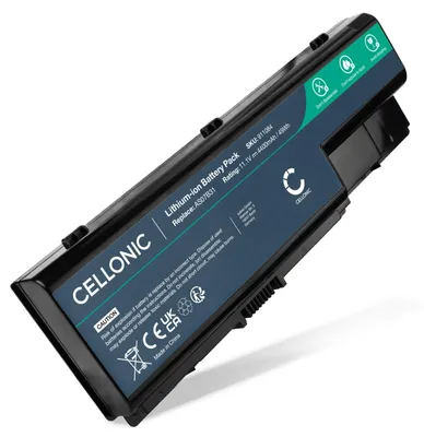 Produktbild von CELLONIC 1x Akku für Notebook Kompatibel mit Acer Extensa 7630ZG, Aspire 8930G, Aspire 5920G, AS07B31 - (4400mAh, 11.1V)
