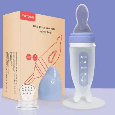 Obrázok produktu pre Lyžička na kŕmenie s dávkovačom Modrá