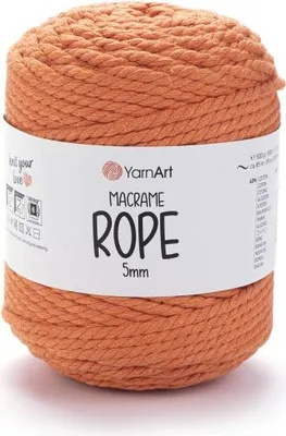 Zdjęcie produktu dla Yarn Art Macrame Rope 5 mm 5 mm 85 m 770 Light Orange Sznurek
