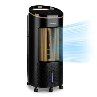 Produktbild von Klarstein Luftkühler mit Wasserkühlung, 4-in-1 Verdunstungskühler, Luftbefeuchter, Ventilator & Luftreiniger, Mobile Klimageräte, Luftkühler mit App-Steuerung & Nachtmodus, Leiser Air Cooler