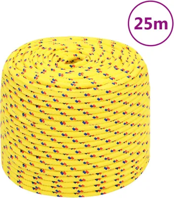 Produktbild von The Living Store Bootsseil Gelb 8 mm 25 m Polypropylen
