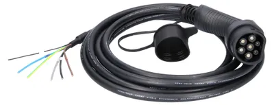 Zdjęcie produktu dla KS TOOLS Kabel do ładowania efuturo z prostym końcem otwartym na wtyczkę typu 2 do podłączenia do stacji Wallbox