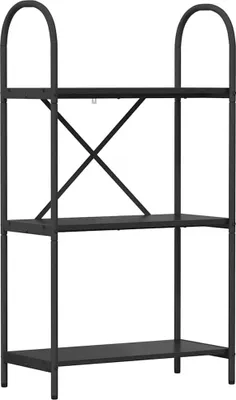 Image de vidaXL Bibliothèque noire imitation chêne 60 x 30 x 109 cm Bois composite
