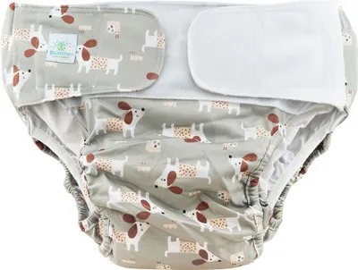 Produktbild von Blümchen waschbare Inkontinenzwindel Erwachsene Gr. L (85-130 cm) Cozy Dog