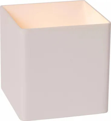 Zdjęcie produktu dla Kinkiet zewnętrzny LED VERTIGO biały 6W Ciepła biel 258lm aluminium wym:10x10x10cm IP54 Lucide