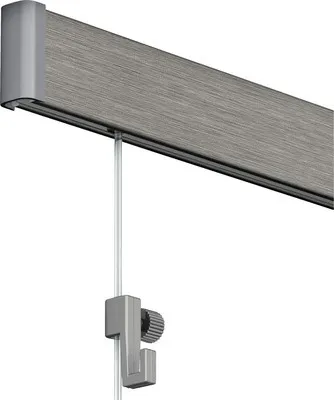 Produktbild von Bilderschiene All-In-One Click Rail 2 m grau