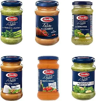 Produktbild von Barilla Testpaket Pesto Genovese Calabrese ricotta e noci rosso rucola basilico