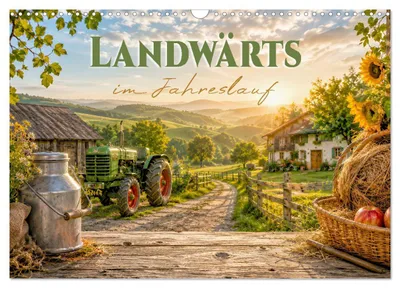 Produktbild von Landwärts im Jahreslauf (Wandkalender 2027 DIN A3 quer), CALVENDO Monatskalender