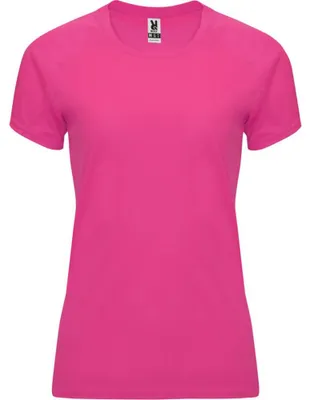 Image de T-shirt Roly Sport « Bahrain » pour femmes LT3040 (L) (rose fluo)