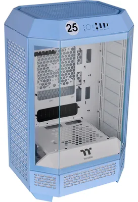 Produktbild von Thermaltake The Tower 300, Micro Tower, PC, Blau, micro ATX, Mini-ITX, SPCC, Gehärtetes Glas, 21 cm