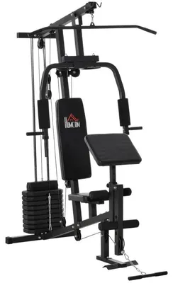 Immagine prodotto di Stazione allenamento Kraftstation - Attrezzo per l'allenamento domestico | Colore: Nero | Dimensioni: 108x148x207 cm
