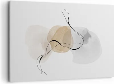 Produktbild von Bild auf Leinwand - Leinwandbild - Einteilig - Abstrakt minimalistisch Aquarell - 100x70cm - Wand Bild - Wanddeko - Wandbilder - Leinwanddruck - Bilder - Wanddekoration - Leinwand bilder AA100x70-4827