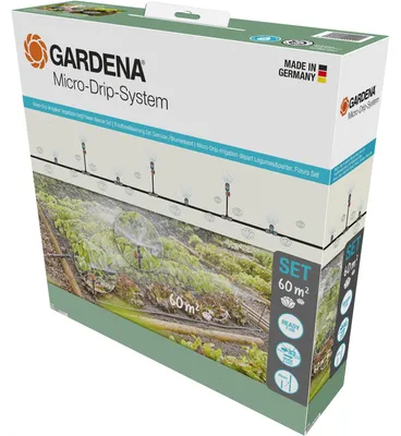 Produktbild von Gardena Micro-Drip-System Set Gemüse-/Blumenbeet 60qm