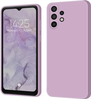 Produktbild von Hülle für Samsung Galaxy A32 5G Case Cover Bumper Silikon Softgrip Schutzhülle Farbe: Lila