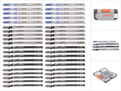 Zdjęcie produktu dla Bosch 2 607 010 904, Ostrze wyrzynarki, Metal, Drewno, 40 szt.