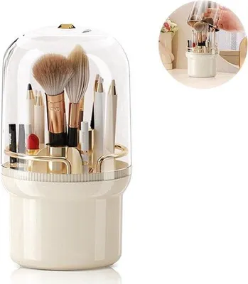 Produktbild von Make-up-Tisch, Kosmetik-Organizer für Schönheitsspiegel und Schminkzubehör