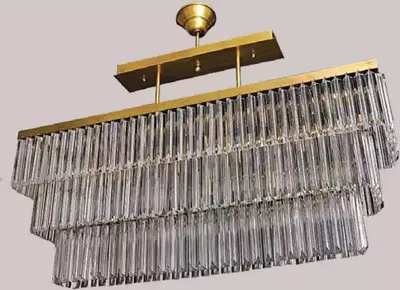 Image de Lustre salon laiton Lustre lampe plafonnier suspension