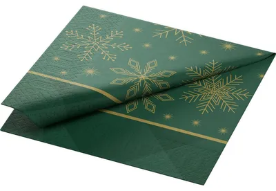 Zdjęcie produktu dla Serwetki chusteczkowe Duni Rhombus zielone 3-warstwowe 33 x 33 cm 250 szt