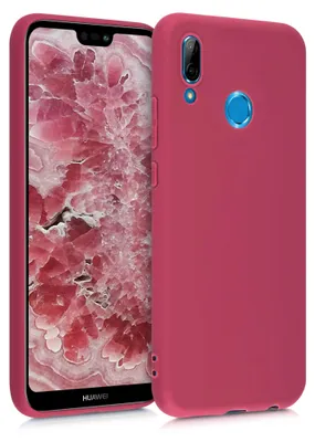 Produktbild von kwmobile Handyhülle für Huawei P20 Lite Hülle - TPU Case - Kabelloses Laden - Schutzhülle Cover in Granatapfelrot