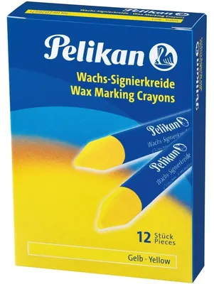 Produktbild von Pelikan Wachs-Signierkreide 772/12 gelb