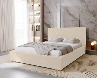 Obrázek produktu pro Manželská postel 180x200 s úložným prostorem DANVILLE 1 - vanilková