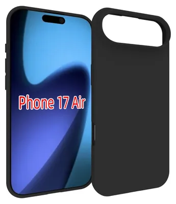 Produktbild von MobyDefend Hülle für iPhone Air - Dünne matte schwarze TPU Schutzhülle