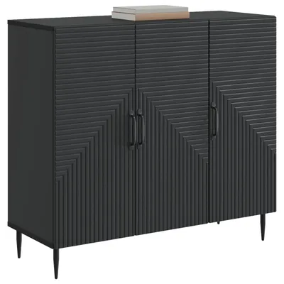 Immagine prodotto di Credenza vidaXL nera 89 x 34,5 x 80 cm in materiale derivato dal legno