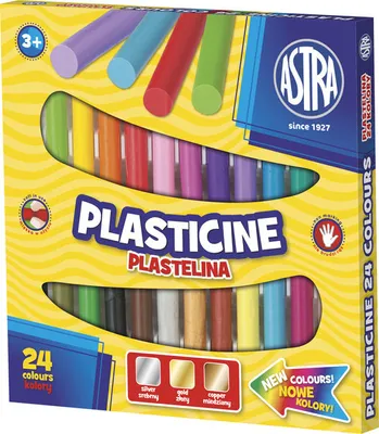 Obrázok produktu pre Plastelína 24 farieb ASTRA