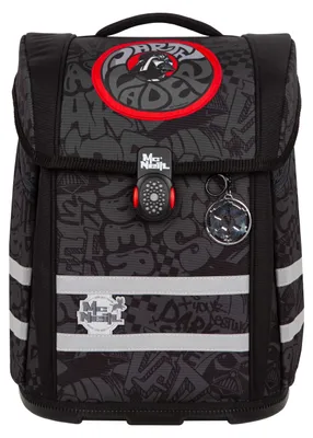 Produktbild von McNeill Darth Vader, Federmäppchen, Pencil pouch, Sporttasche, Schultasche, Junge, Rucksack, 22 l, Fronttasche, Seitentasche, Schwarz, Grau, Rot