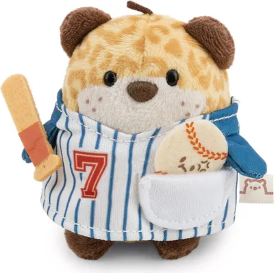 Produktbild von NICI Kuscheltier Set Leopard Ichiro m. Baseball u. Baseballkostüm in Geschenkbox