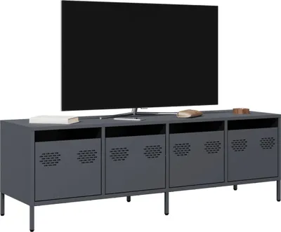 Immagine prodotto di Maison Exclusive - Mobile TV antracite 135x39x43,5 cm Acciaio laminato a freddo