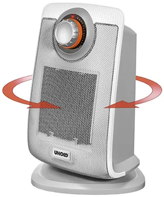 Produktbild von Unold Keramik-Heizlüfter BAD – 2.000 W Badezimmer-Heizlüfter mit IP21 Tropfwasserschutz, 75° Oszillation & Thermostat