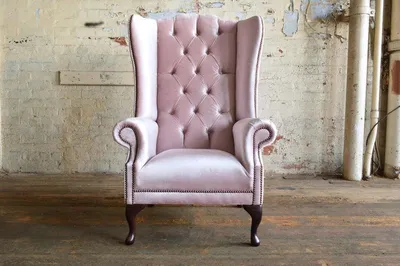 Image de Chesterfield Fauteuil TV Fauteuil à oreilles Canapé 1 place Tissu Canapé
