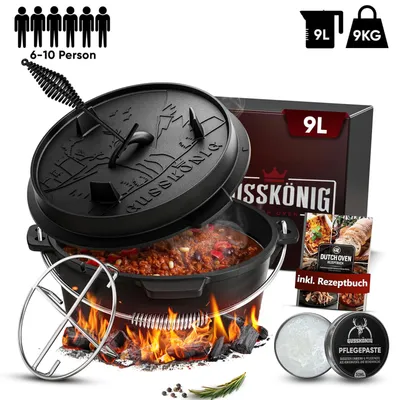 Immagine prodotto di Set classico Gusskönig Dutch Oven 9 L senza piedini