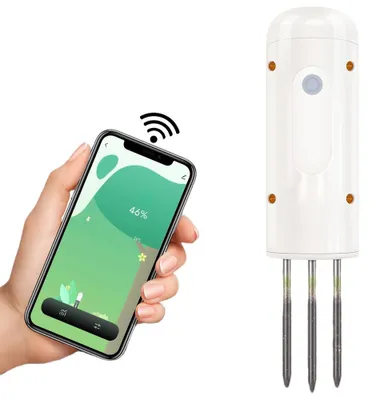 Produktbild von Zimilo Kabelloser Bodenfeuchte Sensor mit App, Zigbee Temperatur- und Feuchtigkeitsmesser, IP67 wasserdicht, für Garten Pflanzen Gewächshaus