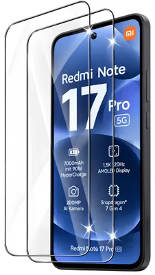 Produktbild von 2x Schutzglas für Xiaomi Redmi Note 17 Pro 5G Display Panzerfolie Full Screen 9H