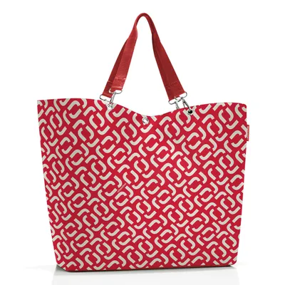 Produktbild von Reisenthel Shopper XL, Stoffbeutel, Rot, Weiß, Polyester, Muster, 35 l, 680 mm