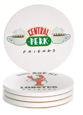 Friends Untersetzer aus Kork, rund, mehrfarbig, 1 Stück