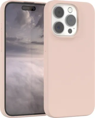 Produktbild von EAZY CASE Silikonhülle für Apple iPhone 15 Pro Silikon Backcover Schutz in Rosa