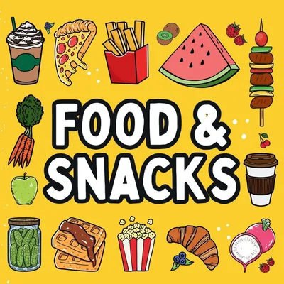 Produktbild von Food and Snacks Coloring Book