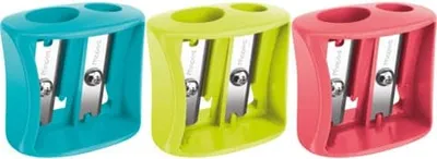Produktbild von Maped - potloodslijper Vivo 2-gaats, geassorteerde kleuren, doos van 30 stuks
