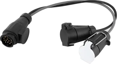 Zdjęcie produktu dla Wtyczka przyczepy, 13-stykowa na 7-stykową, kabel adaptera konwersji N-S, gniazdo przyczepy kempingowej