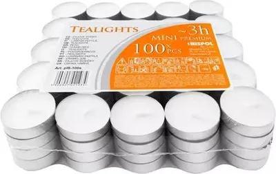 Produktbild von Kerzen / Teelichter 3h - Set à 100 Stk