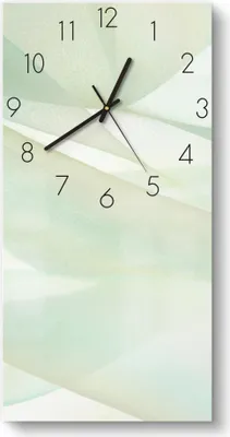 Produktbild von DEQORI Glasuhr 30x60 cm Zahlen 'Zarte Eleganz' Wanduhr Glas Uhr Design leise Küchenuhr