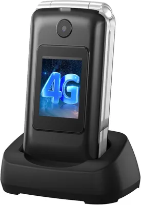 Zdjęcie produktu dla Telefon dla seniora, telefon klapkowy 4G, ekran 2.8 cala, duże przyciski, dla seniorów