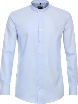 Produktbild von VENTI Herren Businesshemd Langarm Stehbund Modern-Fit Hellblau 43