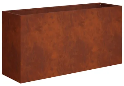 Zdjęcie produktu dla vidaXL Doniczka ogrodowa, imitacja rdzy, 100 x 30 x 40 cm, stal odporna na warunki atmosferyczne