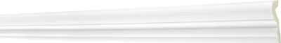 Produktbild von 2 Meter Flachleiste 54x16mm - Stuckprofil aus Polyurethanglatt, weiß, stoßfest - AD314 Hexim Perfect Serie 1 - Leistenprofil Dekorleiste Dekorprofile